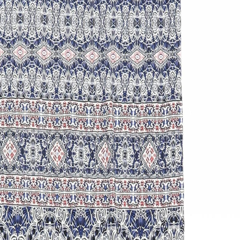 Atmosphere Womens Blue Geometric  Maxi Skirt Size 10