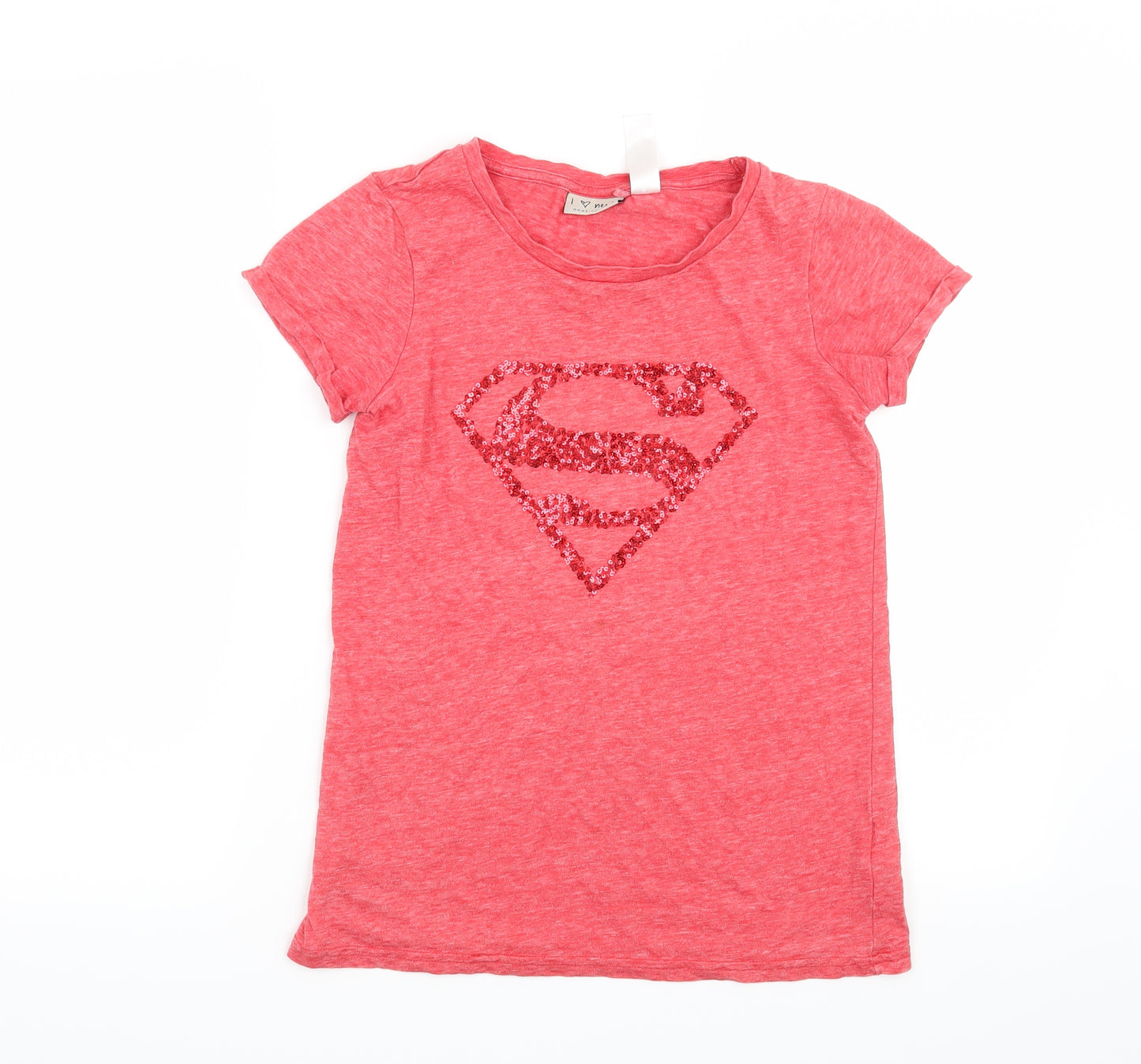 NEXT Girls Red   Pullover T-Shirt Size 10 Years  - TM & DC Comics Supergirl