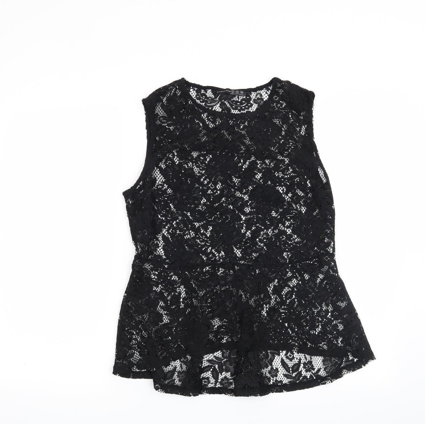Atmosphere Womens Black Floral  Basic Blouse Size 12