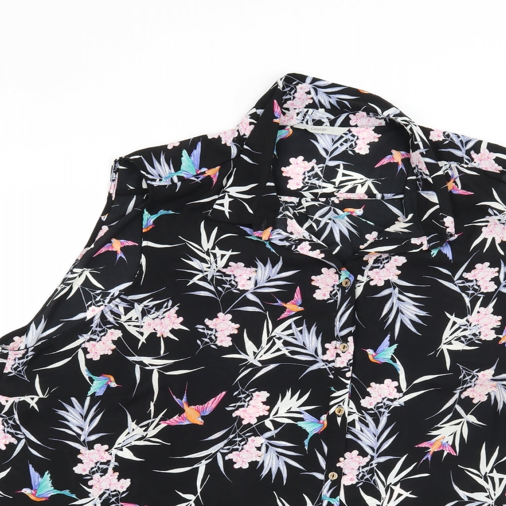 George Womens Black   Basic Blouse Size 24