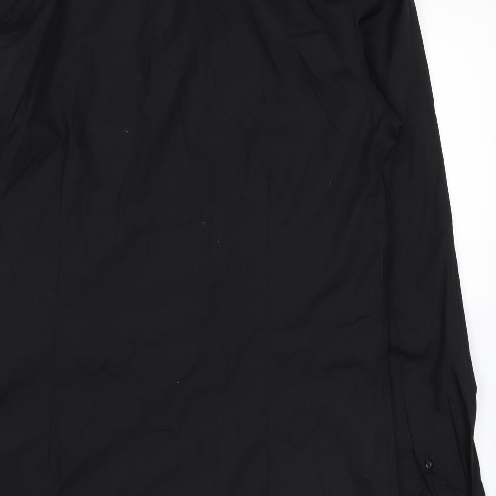 Taylor & Wright Mens Black  Canvas  Dress Shirt Size 15.5