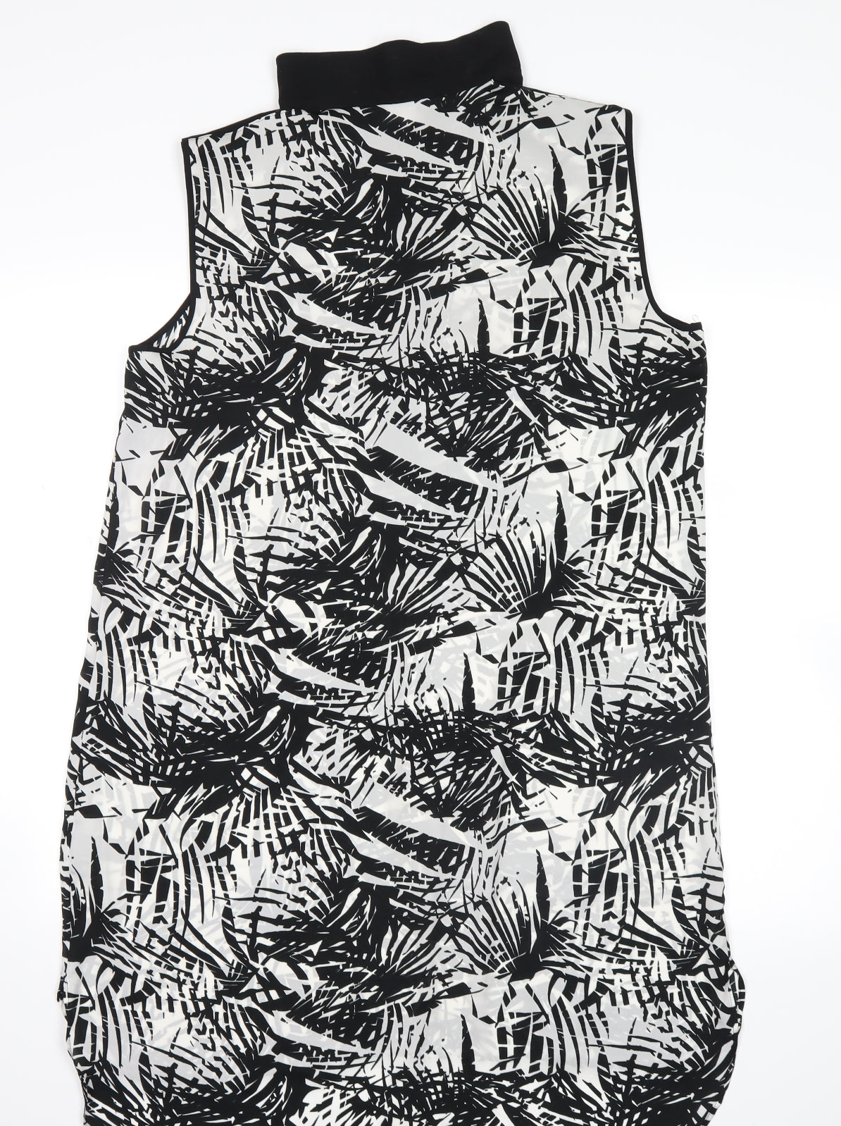 George Womens Black Floral  Tank Dress  Size 14