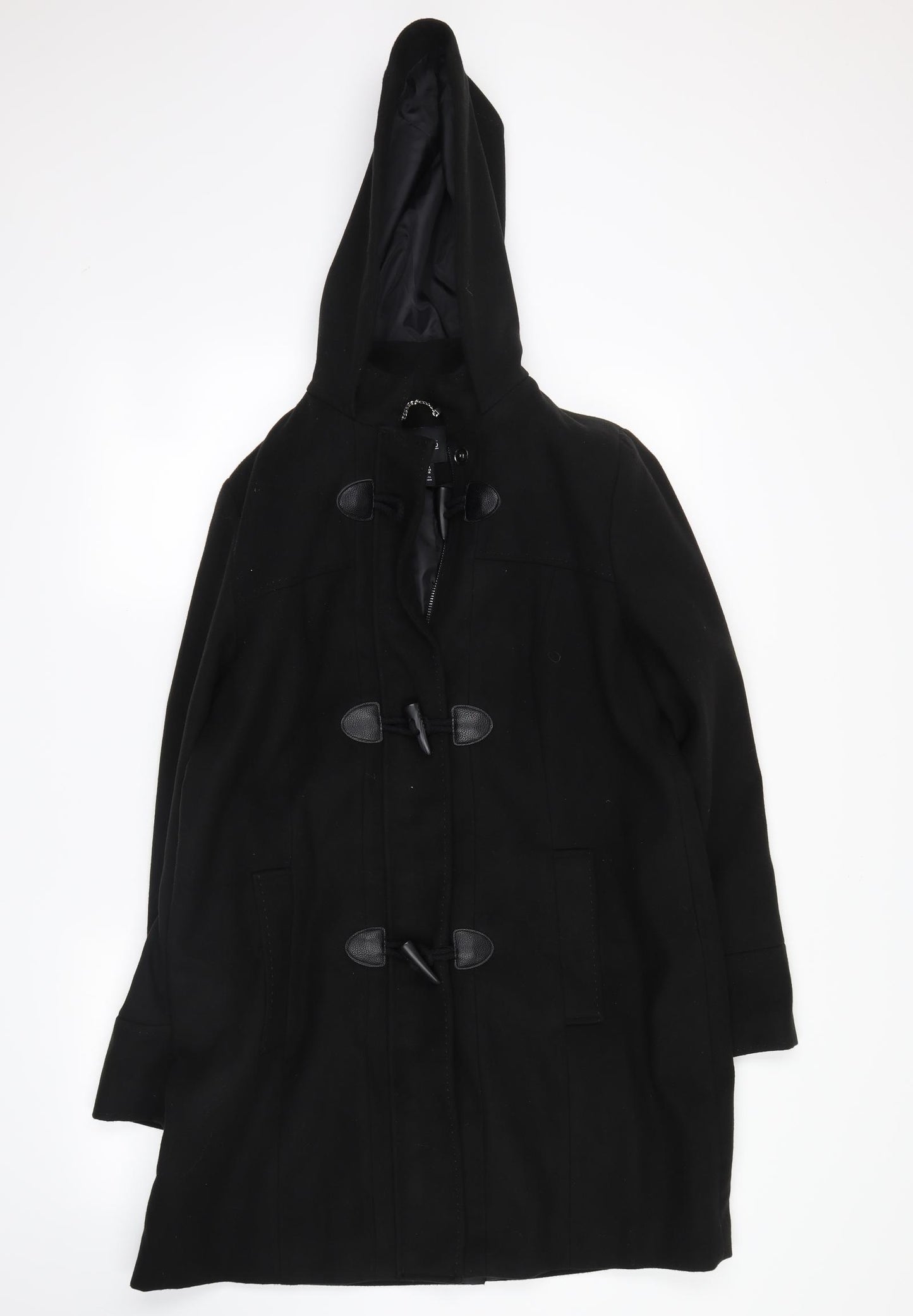 tailored Womens Black   Trench Coat Coat Size 14