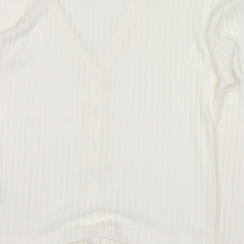 H&M Womens White   Basic Button-Up Size S