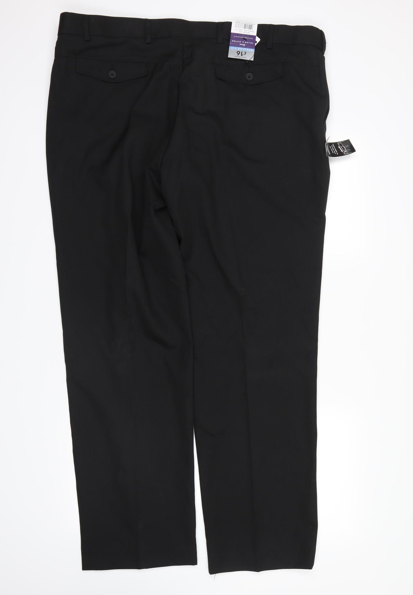 George Mens Black   Trousers  Size 42 in L31 in
