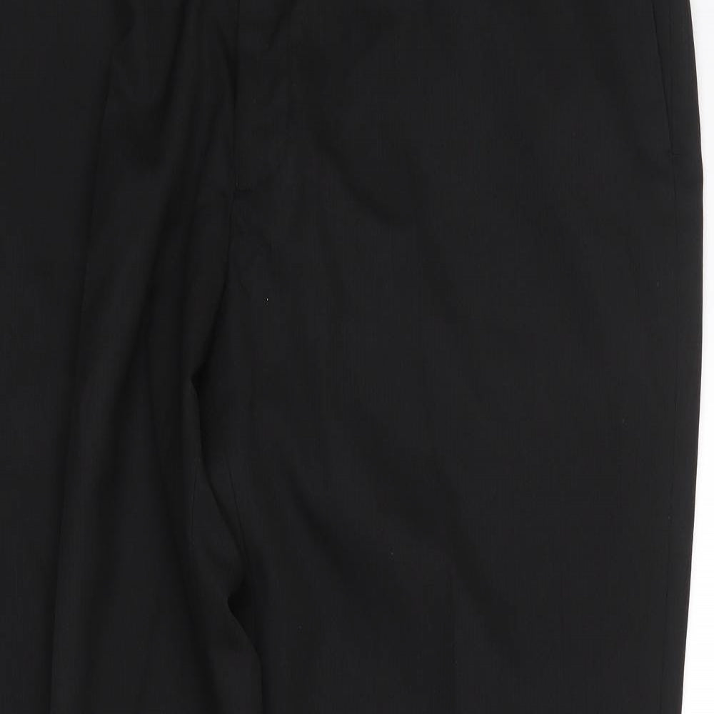 George Mens Black   Trousers  Size 42 in L31 in