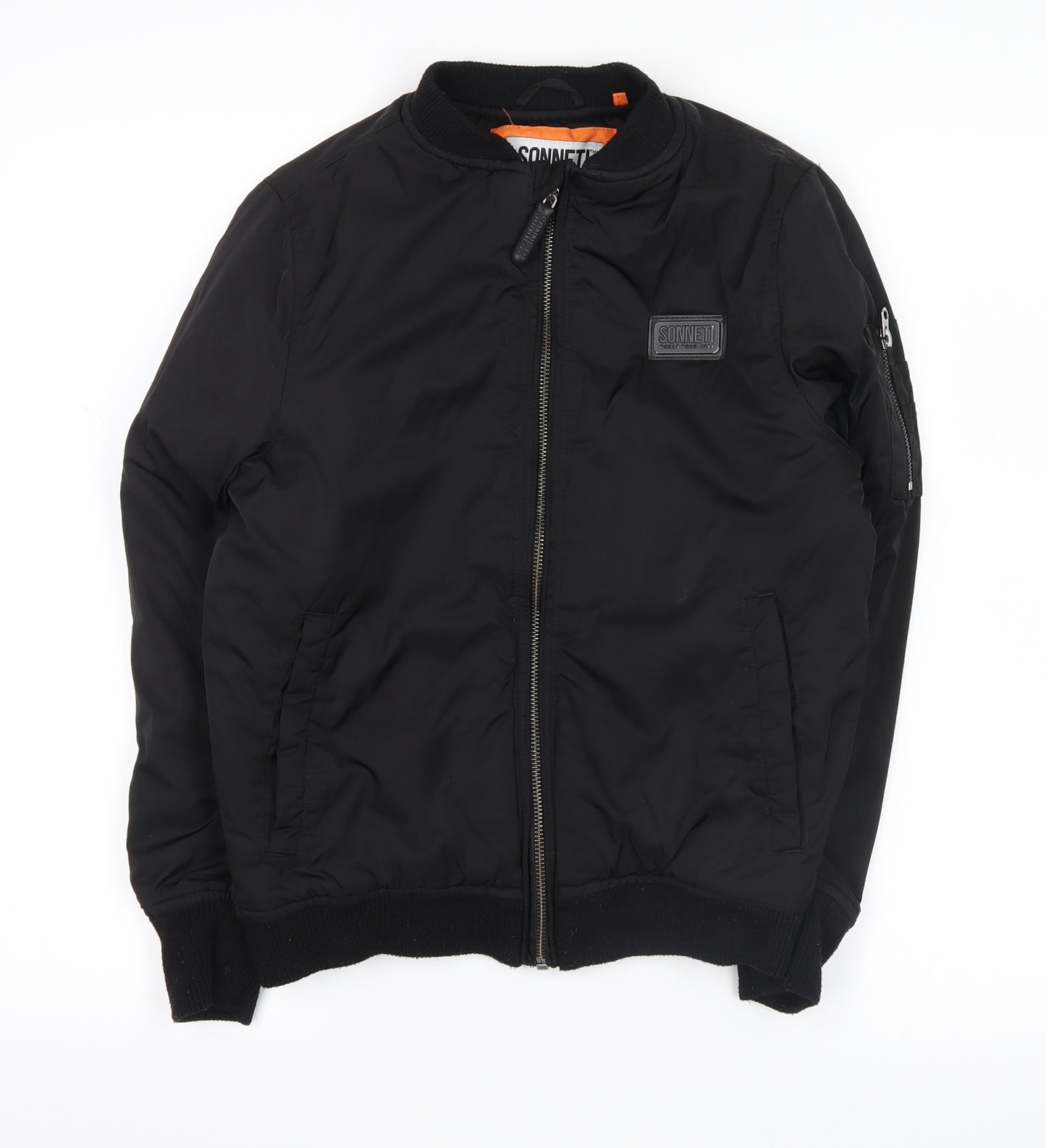 Sonneti Boys Black   Bomber Jacket Coat Size 10-11 Years