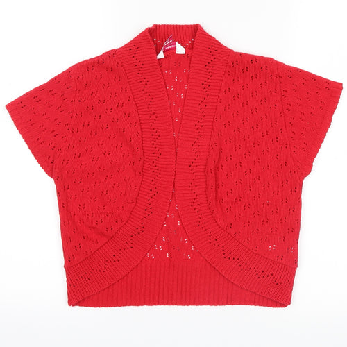 glamarose Womens Red   Cardigan Jumper Size 12