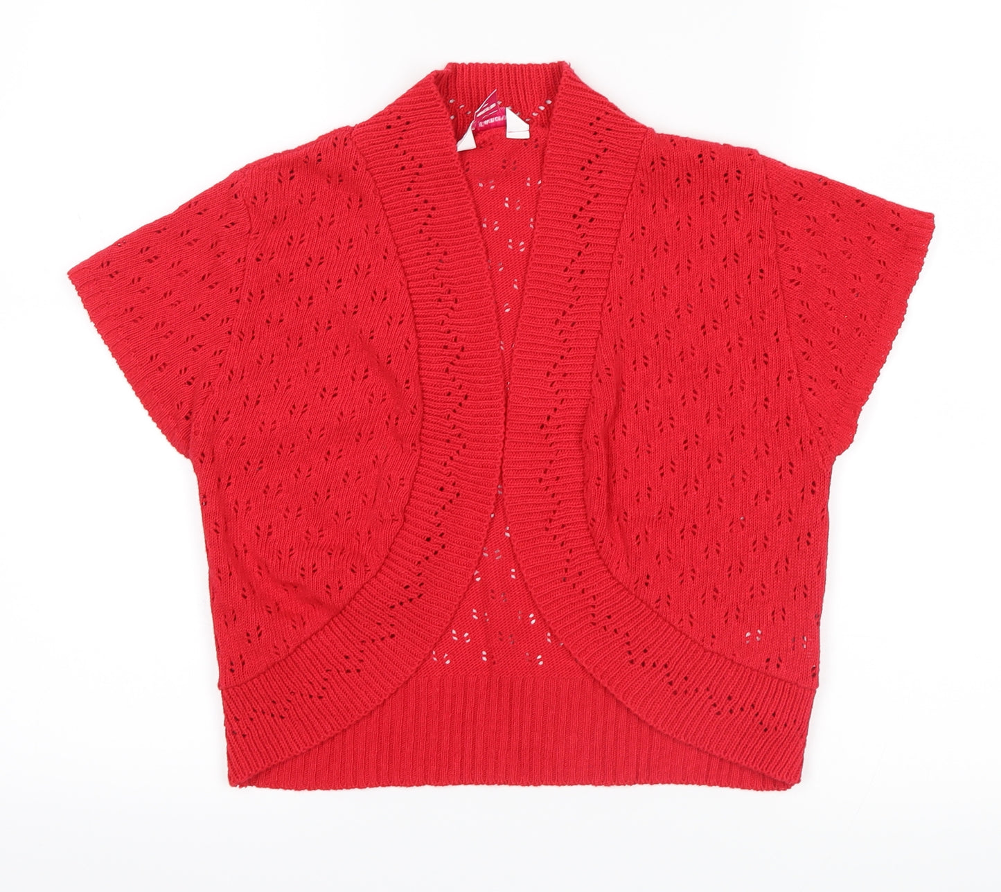 glamarose Womens Red   Cardigan Jumper Size 12