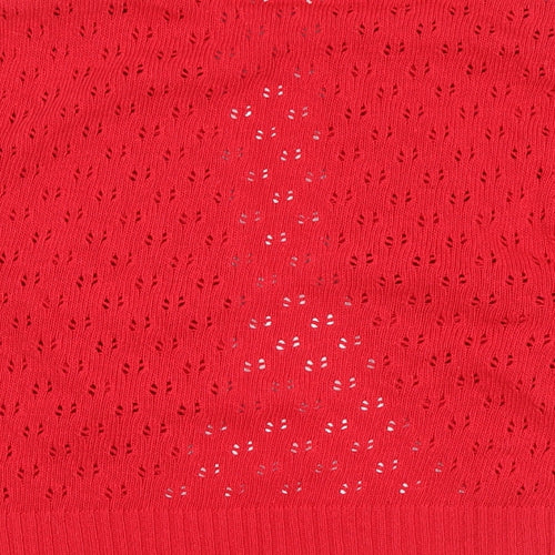 glamarose Womens Red   Cardigan Jumper Size 12