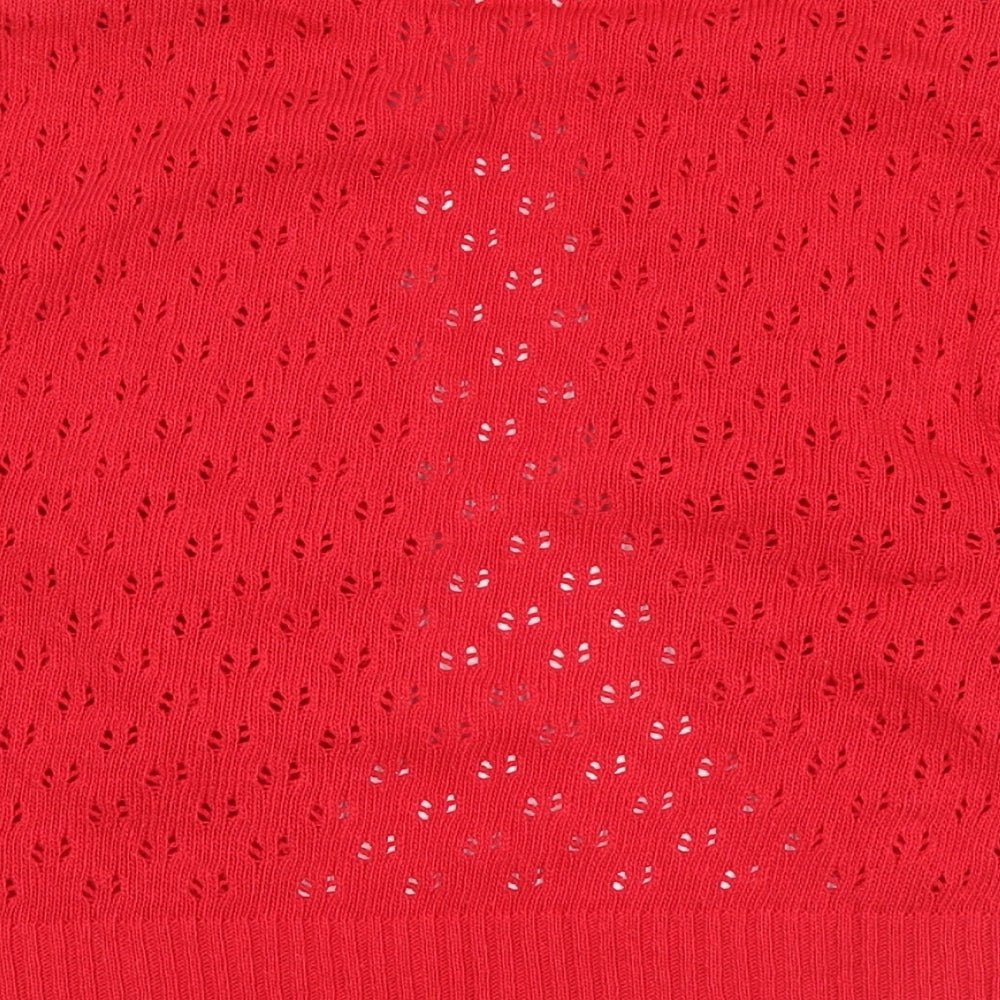glamarose Womens Red   Cardigan Jumper Size 12