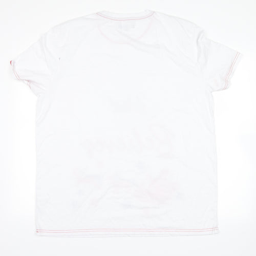 studio nightwear Mens White    Pyjama Top Size 2XL  - dad believes, christmas