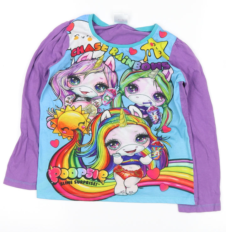 poopsie Girls Purple Top Pyjama Top Size 7-8 Years - poopsie slime surprise