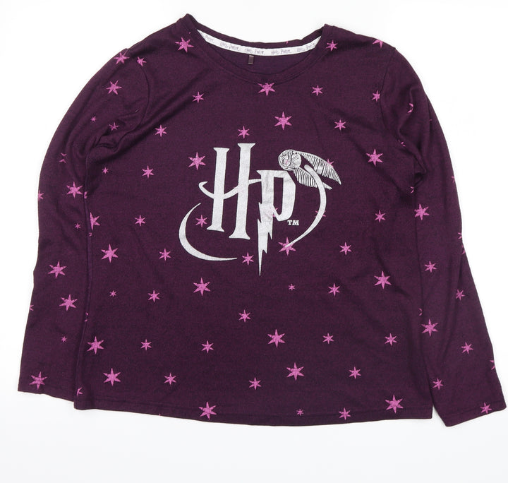 George Girls Purple Top Pyjama Top Size 12-13 Years - Harry Potter