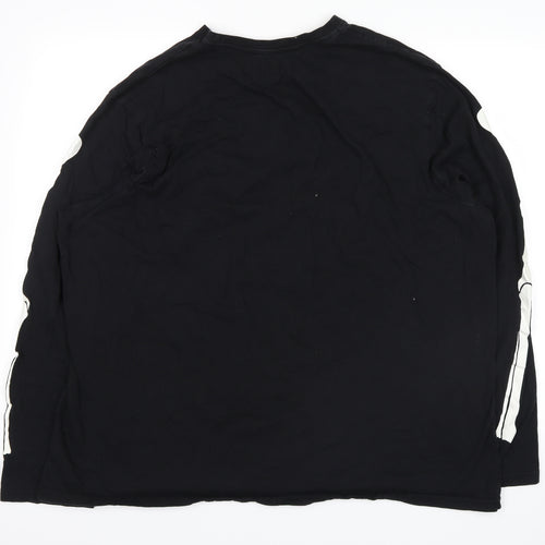 F&F Mens Black   Pullover Sweatshirt Size 3XL  - skeleton