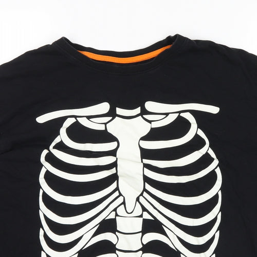 F&F Mens Black   Pullover Sweatshirt Size 3XL  - skeleton