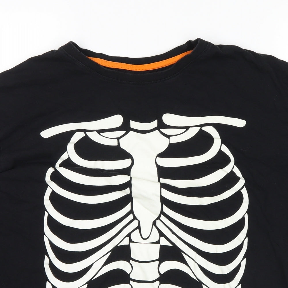 F&F Mens Black   Pullover Sweatshirt Size 3XL  - skeleton
