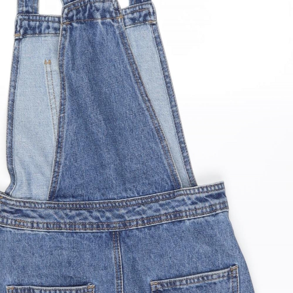 denim co Womens Blue  Denim Pinafore/Dungaree Dress  Size 10