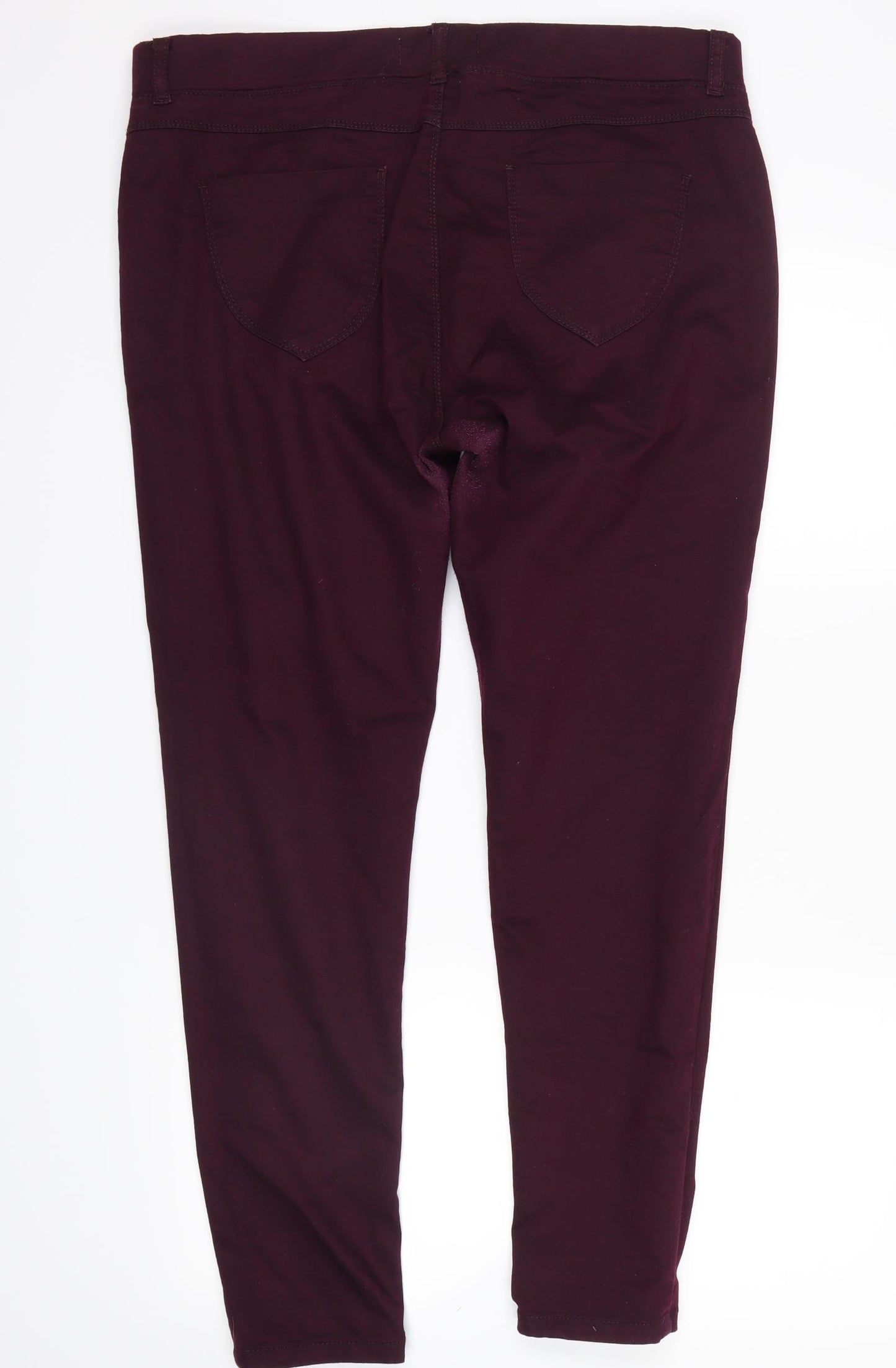Dorothy Perkins Womens Red  Denim Straight Jeans Size 16