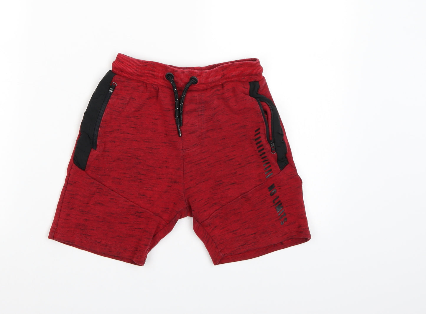 George Boys Red  Jersey Sweat Shorts Size 7-8 Years