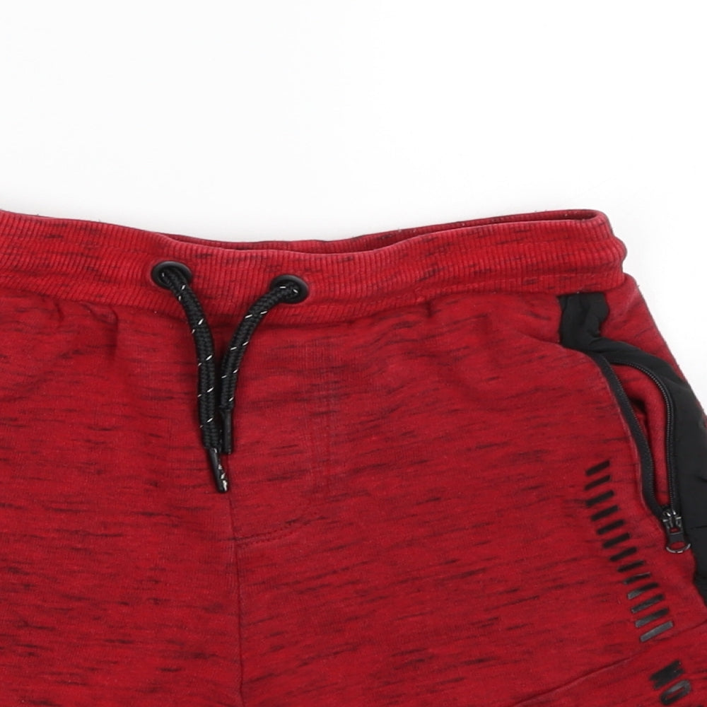 George Boys Red  Jersey Sweat Shorts Size 7-8 Years