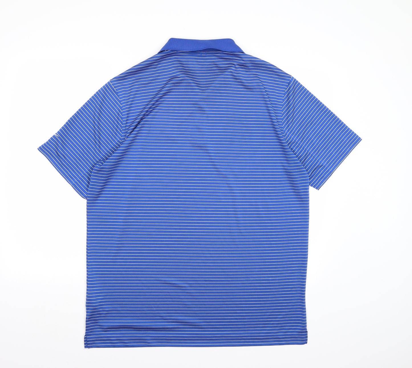 Nike Mens Blue Striped  Basic Polo Size L