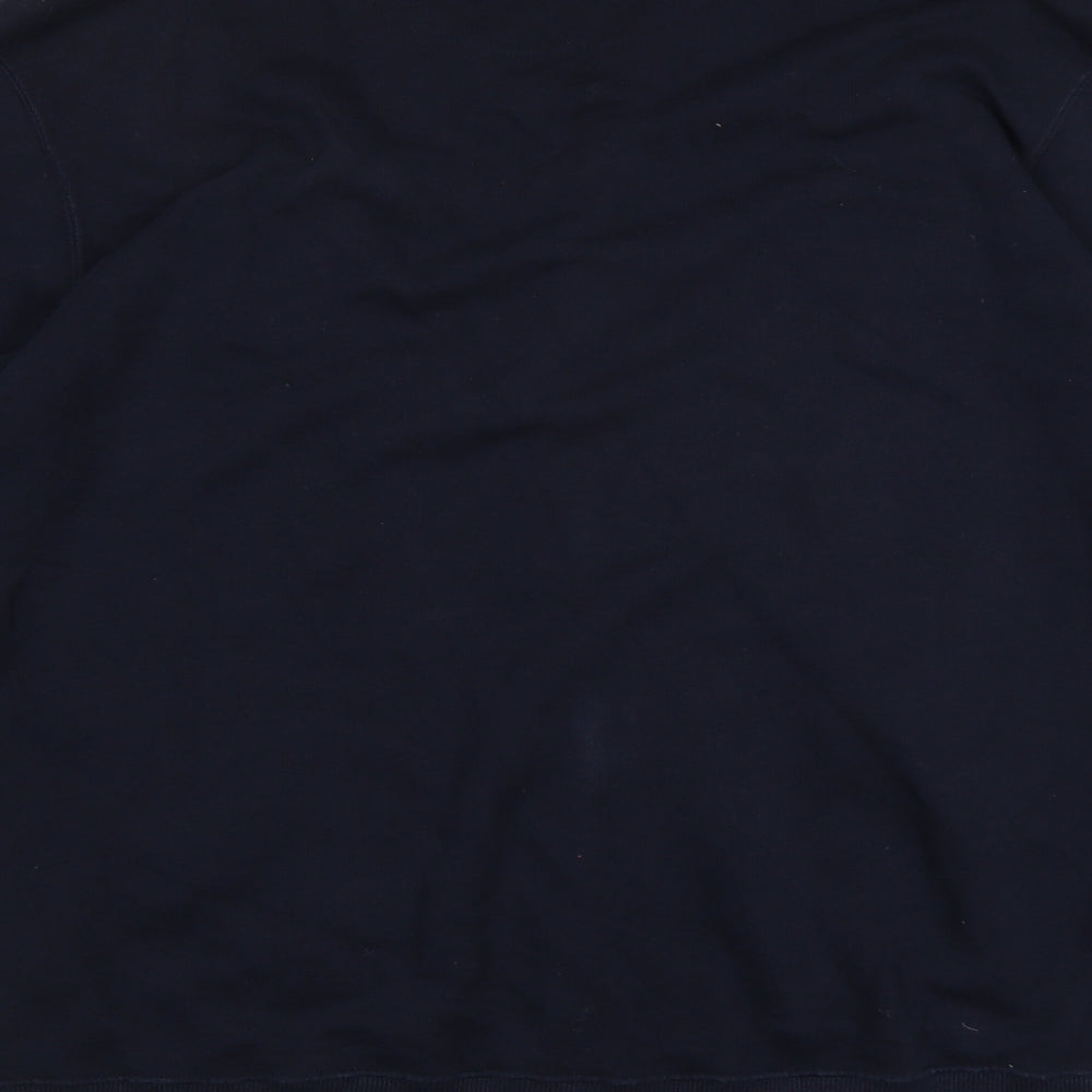 Fred Perry Mens Blue  Jersey Cardigan Jumper Size L