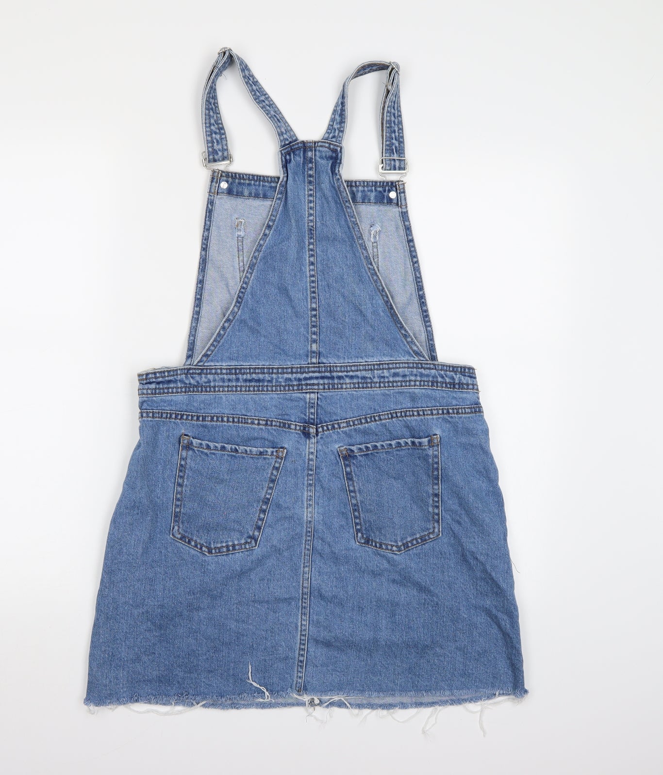 Denim co. Womens Blue  Denim Pinafore/Dungaree Dress  Size 12