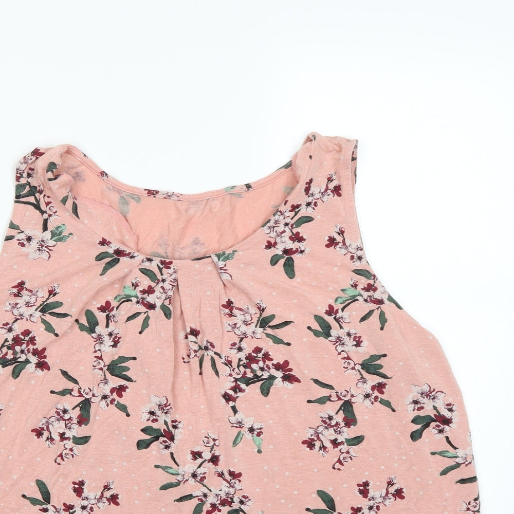 LASCANA Womens Pink Floral  Camisole Tank Size 18