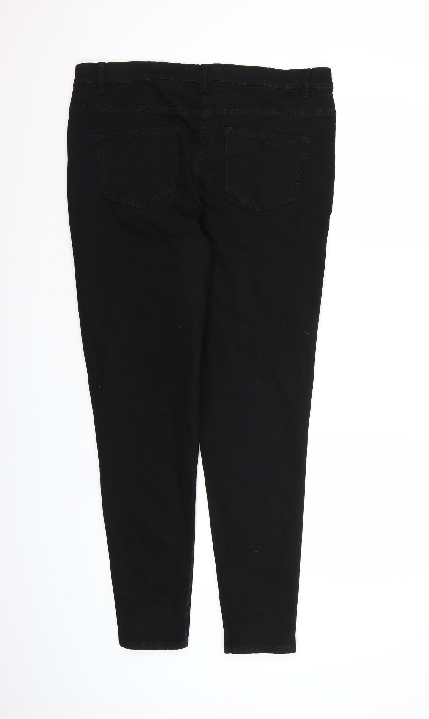 Studio Denim Womens Black  Denim Skinny Jeans Size 14 L27 in