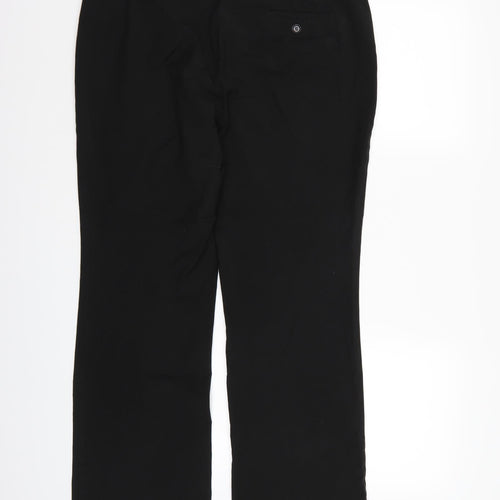 Marks and Spencer Womens Black  Rayon Dress Pants Trousers Size 14 L28 in