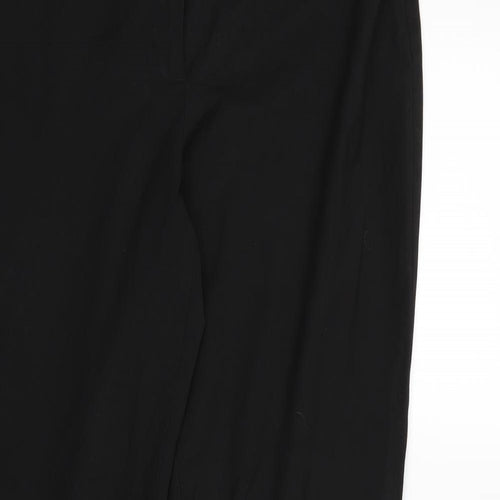 Marks and Spencer Womens Black  Rayon Dress Pants Trousers Size 14 L28 in
