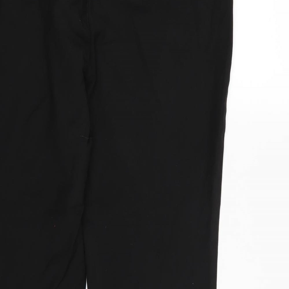 Marks and Spencer Womens Black  Rayon Dress Pants Trousers Size 14 L28 in