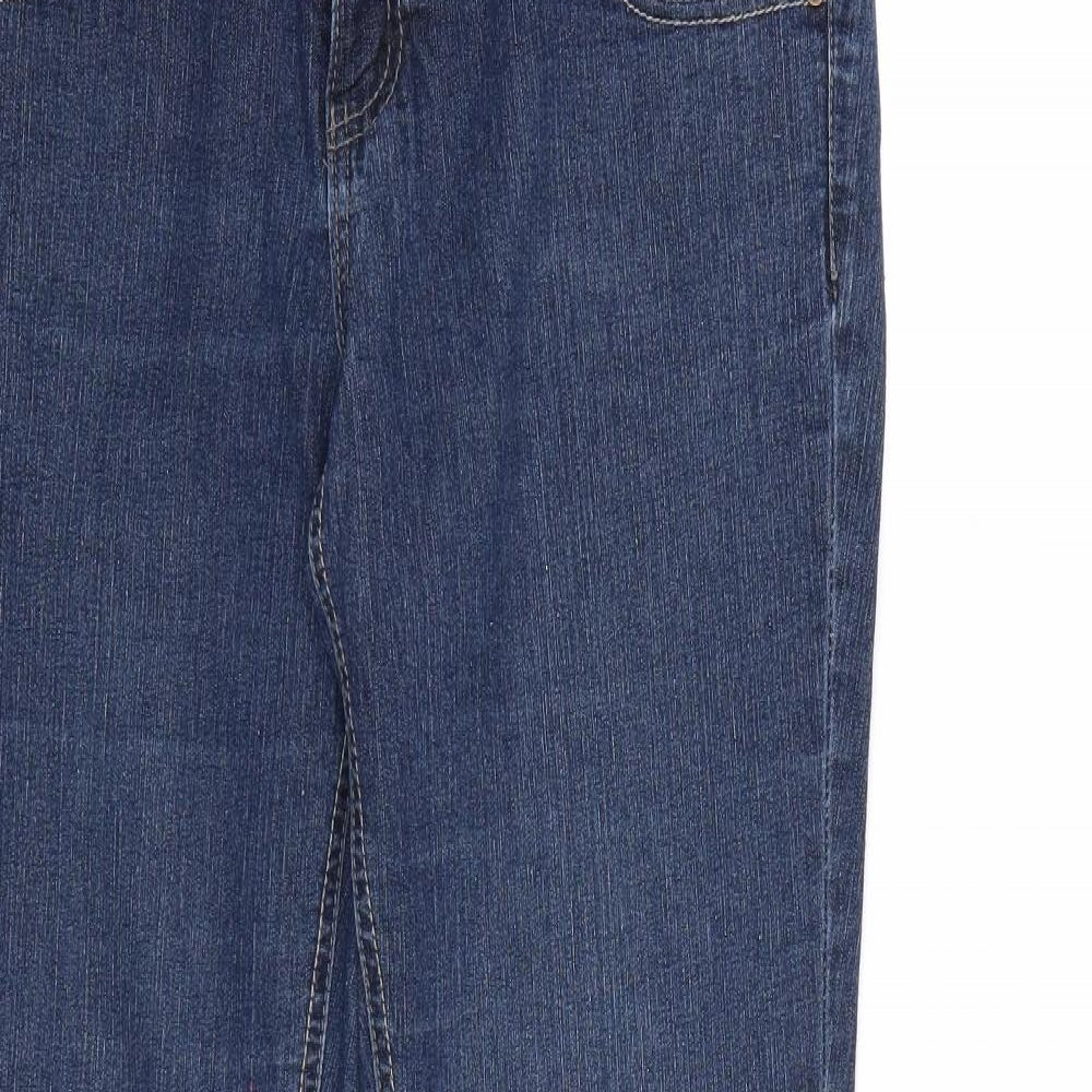 dp Denim Womens Blue  Denim Flared Jeans Size 14 L29 in