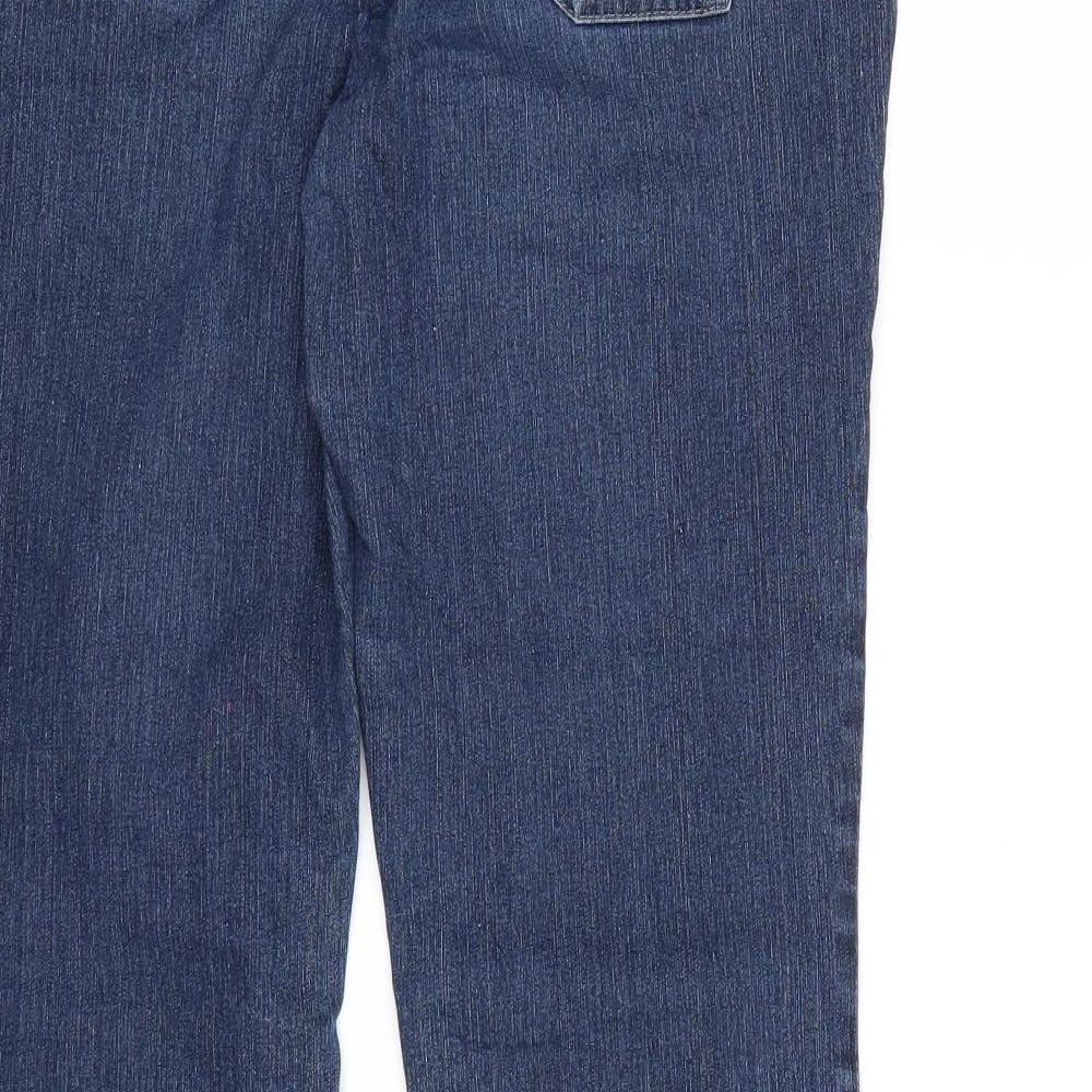 dp Denim Womens Blue  Denim Flared Jeans Size 14 L29 in