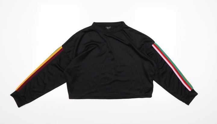 New Look Girls Black Pullover Sweatshirt Size 12-13 Years