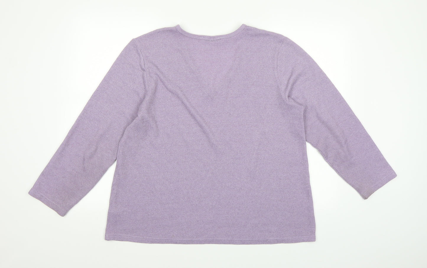 Dorothy Perkins Womens Purple  Knit Pullover Jumper Size 16