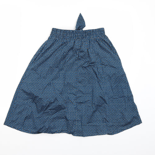 H&M Womens Blue Geometric  A-Line Skirt Size 6