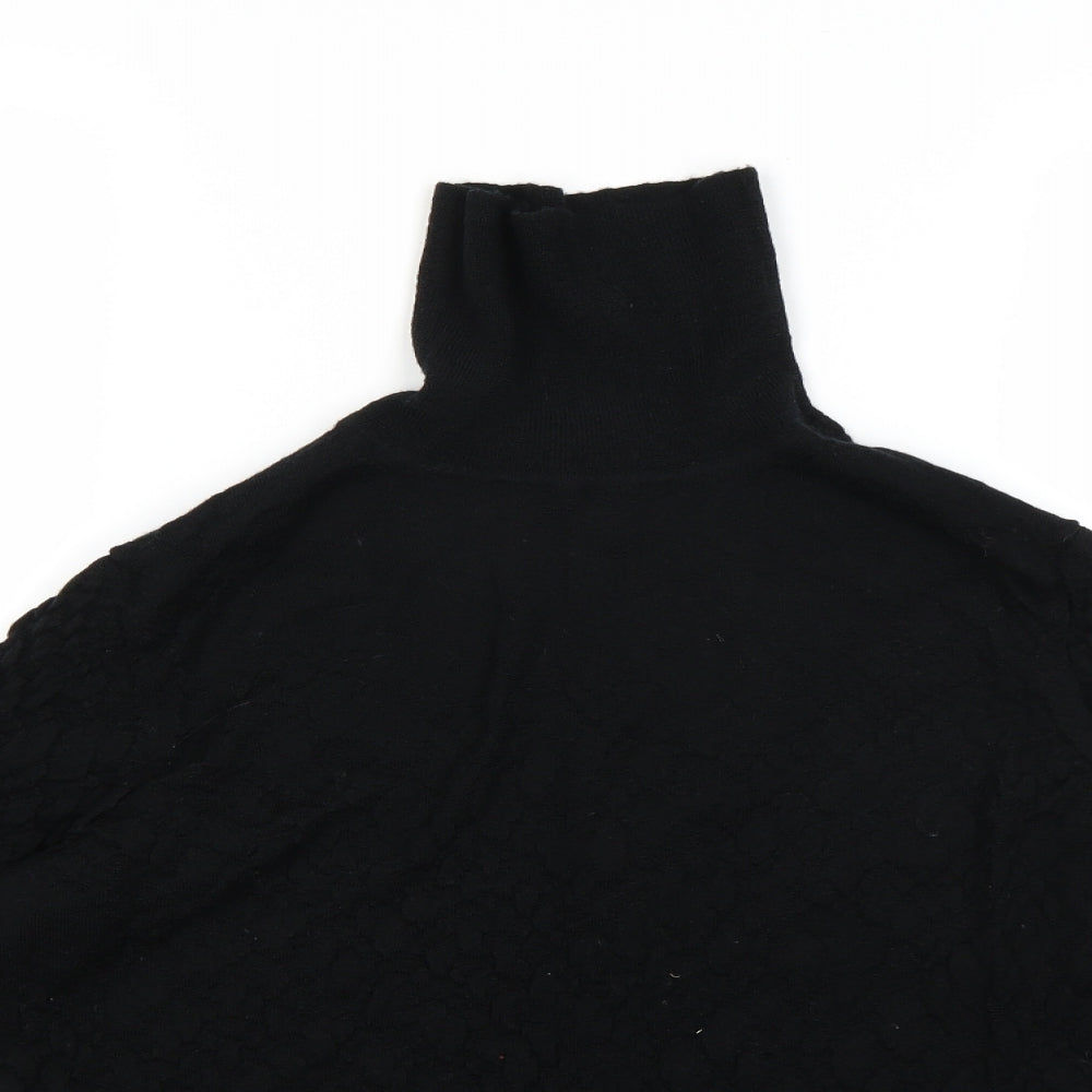 Marks and Spencer Womens Black  Knit Pullover Jumper Size 16