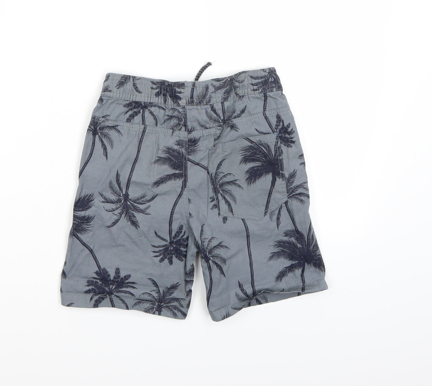 Denim co. Boys Grey Floral  Chino Shorts Size 5-6 Years