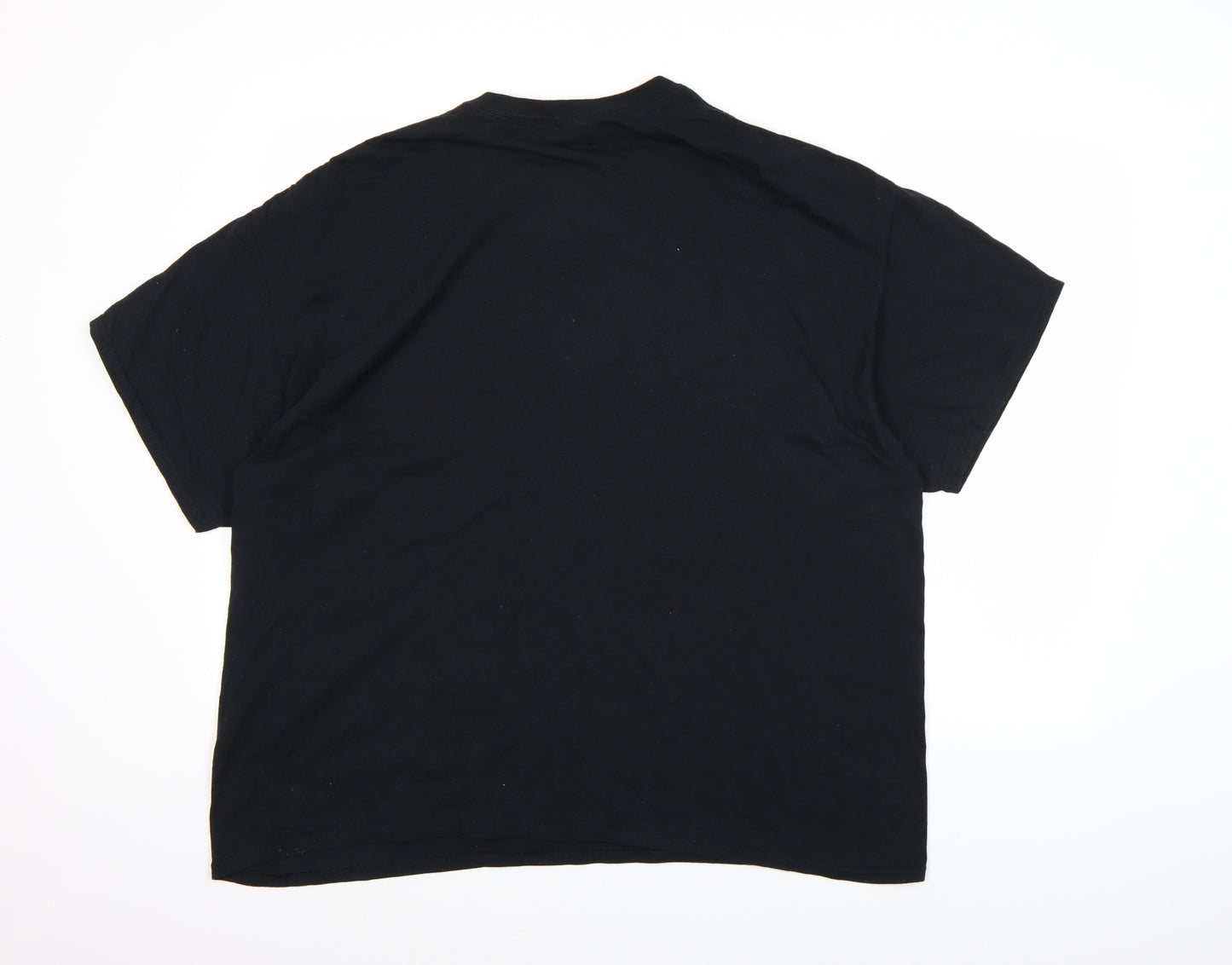 Gildan Mens Black    T-Shirt Size 2XL