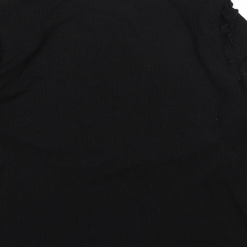 New Look Womens Black  Knit Pullover Jumper Size 14
