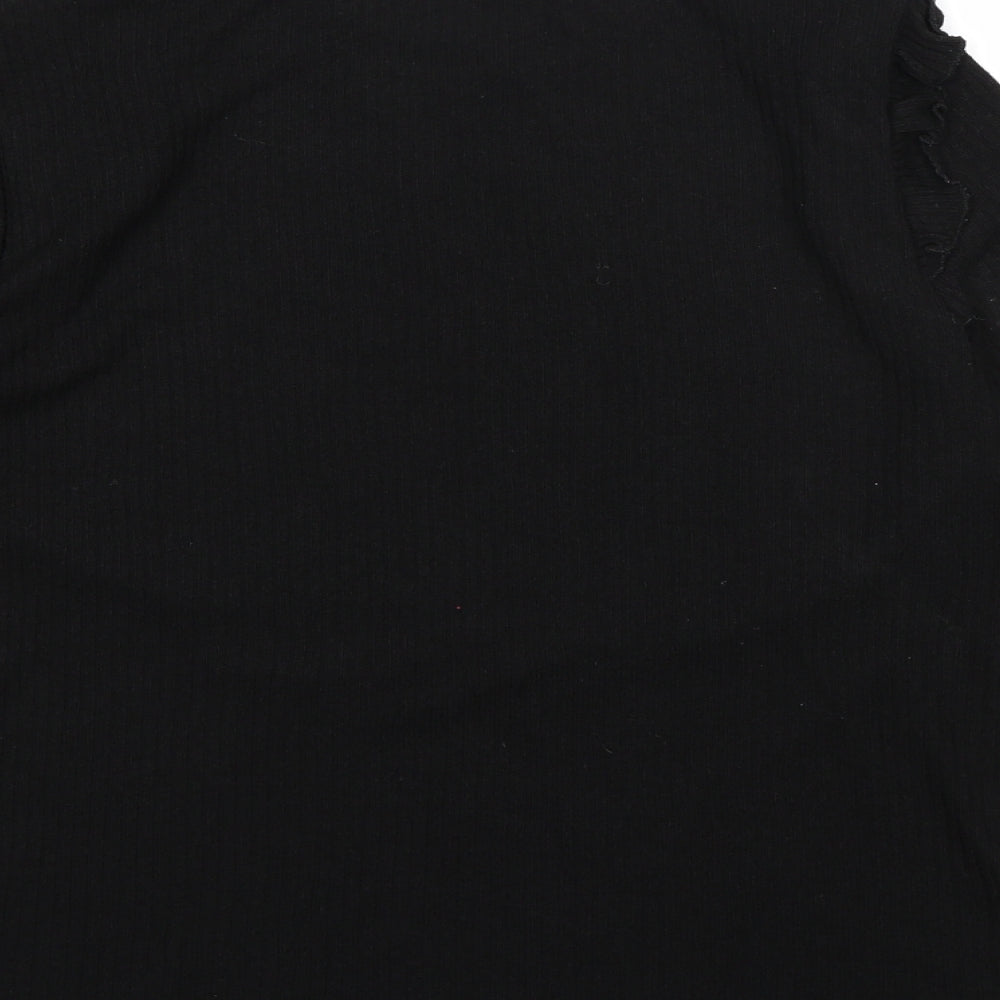New Look Womens Black  Knit Pullover Jumper Size 14