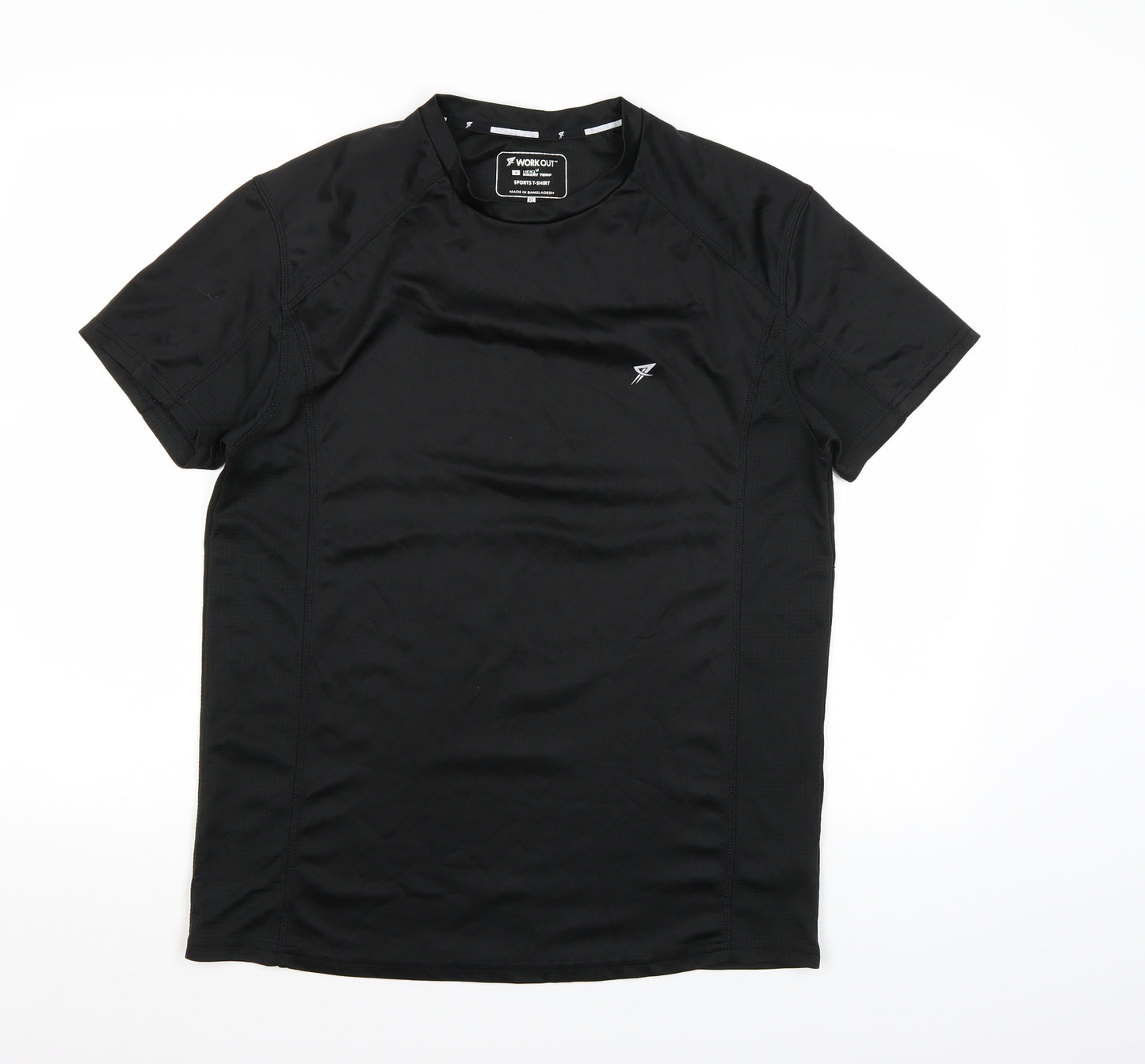 WORKOUT Mens Black   Basic T-Shirt Size XL
