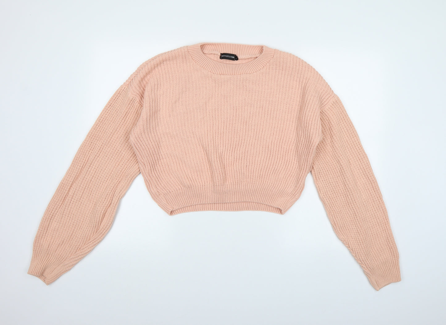 PRETTYLITTLETHING Womens Pink  Knit Pullover Jumper Size M