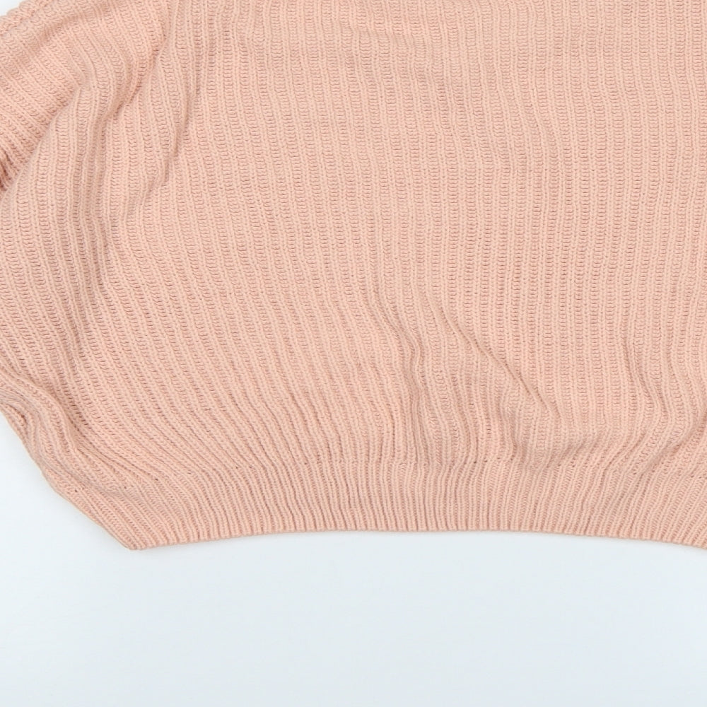 PRETTYLITTLETHING Womens Pink  Knit Pullover Jumper Size M