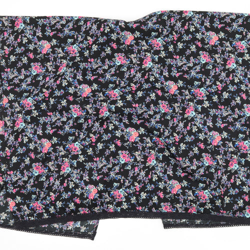 New Look Girls Black Floral  Jacket  Size S