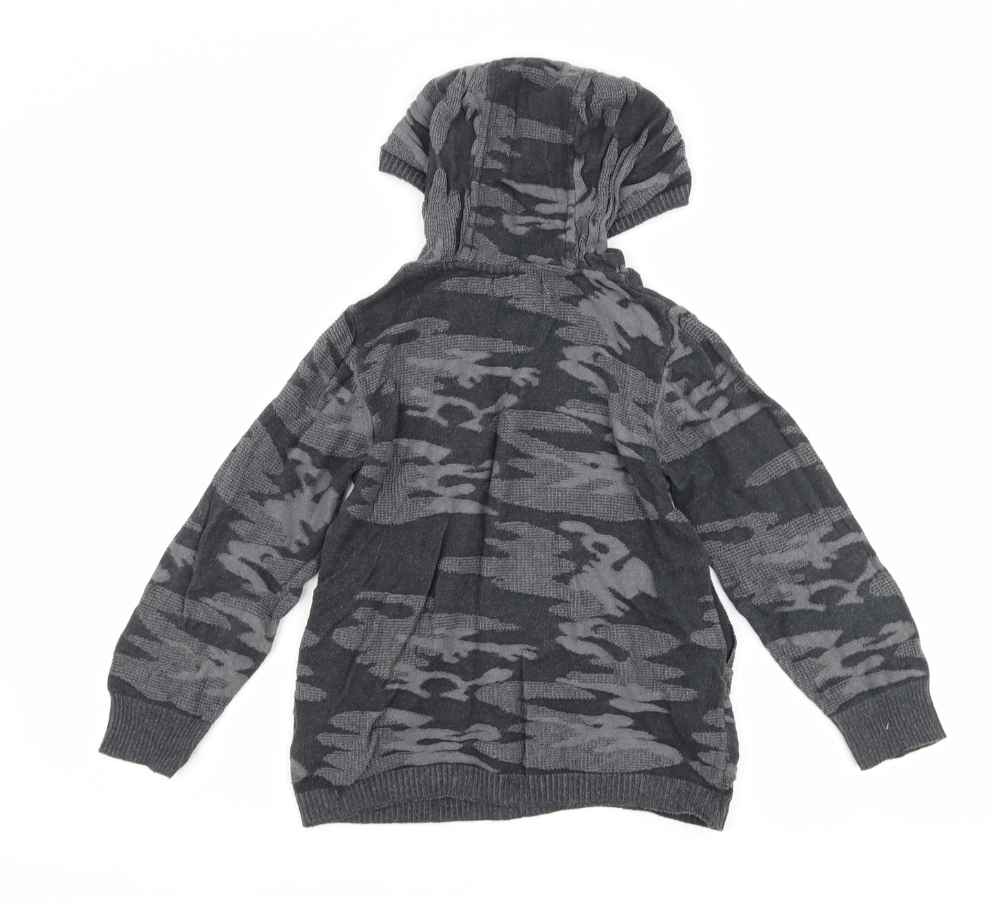 NEXT Boys Grey Camouflage  Pullover Hoodie Size 6 Years