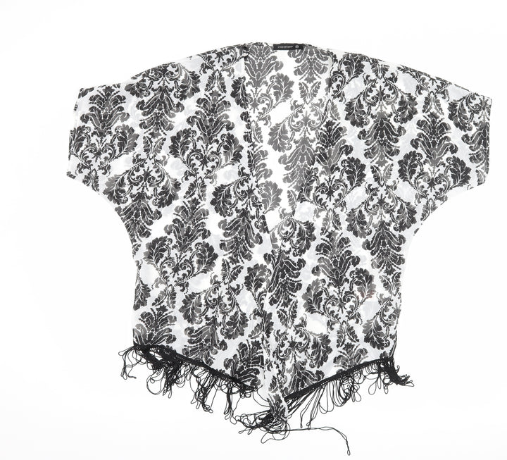 Atmosphere Womens Black Floral Jacket Size XS