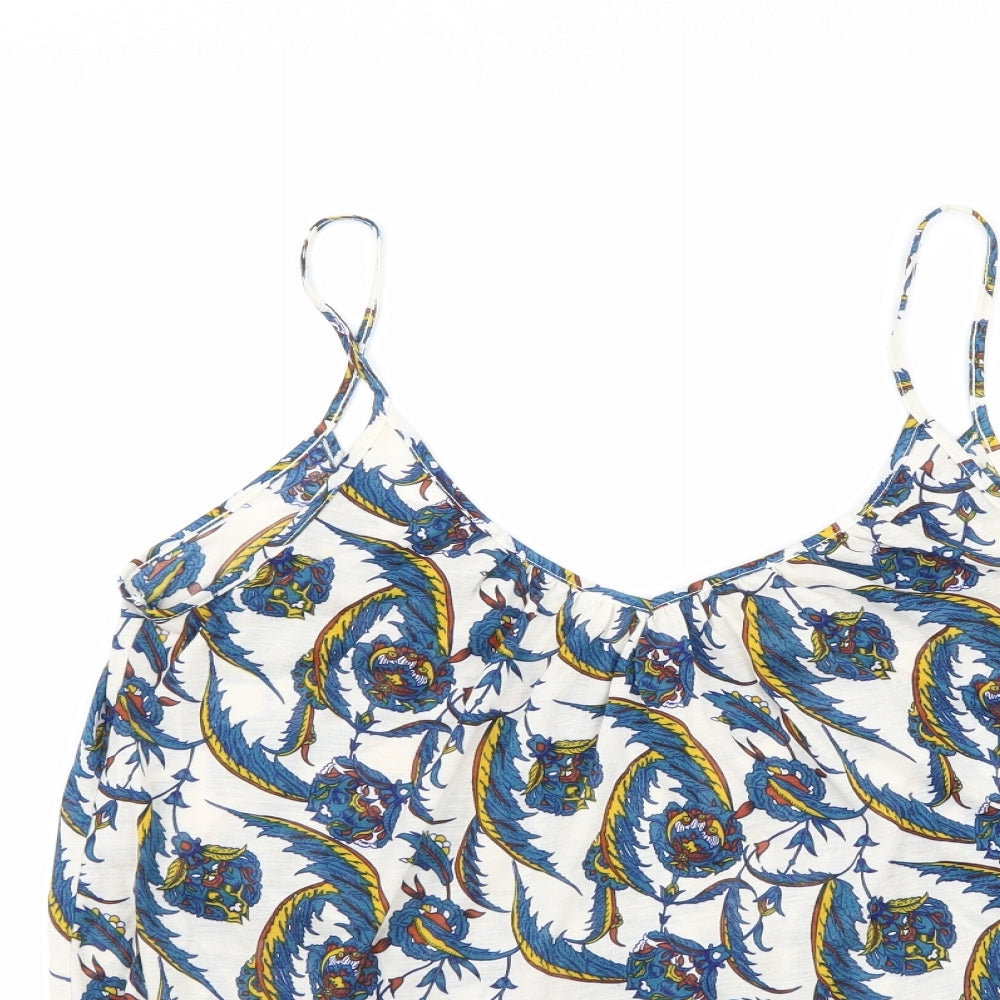 H&M Womens Blue Floral  Camisole Tank Size S